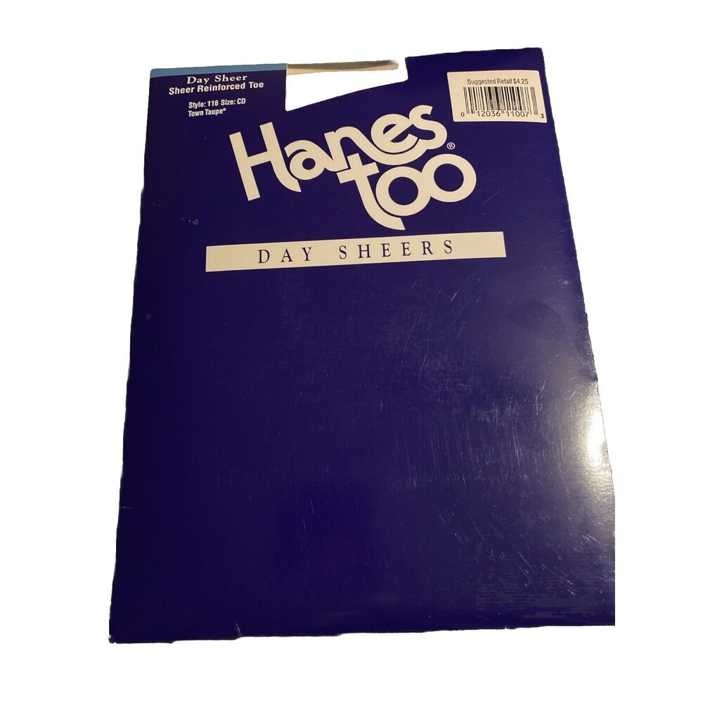 Vintage-Hanes Too Day Sheer, Town Taupe Style 116 Size CD Panty Hose, New.